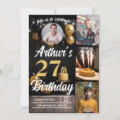 私は年齢カスタムの誕生日ギフトおもしろいを取った 招待状 (裏面)