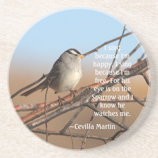 私は幸せだから歌うスパロー コースター (正面)