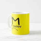 私は幸せではない コーヒーマグカップ (正面左)