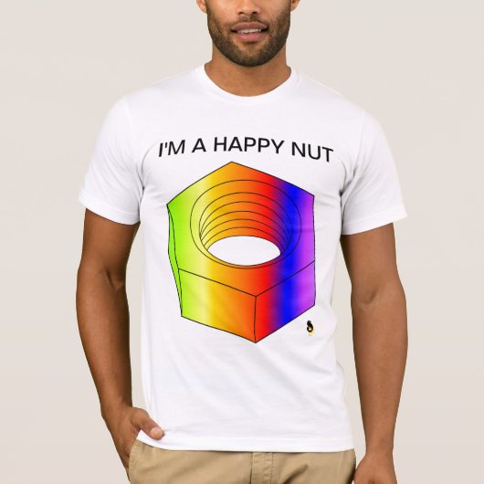 私は幸せなナットのワイシャツです Tシャツ (正面)