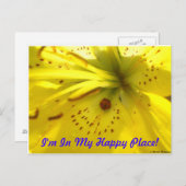 私は幸せな場所にいる！ ポストカード (正面/裏面)