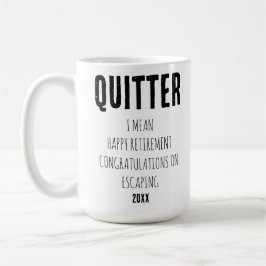 私は幸せな退職祝いを意味する コーヒーマグカップ