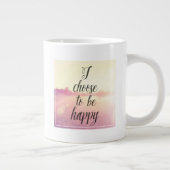 私は幸せになることを選ぶ ジャンボコーヒーマグカップ (右)
