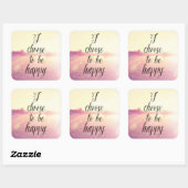 私は幸せを選ぶ スクエアシール (シート)