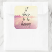 私は幸せを選ぶ スクエアシール (バッグ)