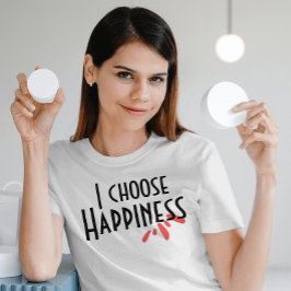 私は幸せピンクの抽象芸術インスパイアの引用文を選ぶ Tシャツ