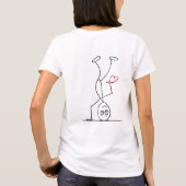 私は幸せ放し、であることを選びます Tシャツ (裏面)