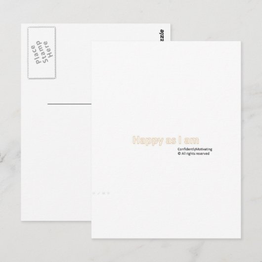 私は幸せ ポストカード (正面/裏面)