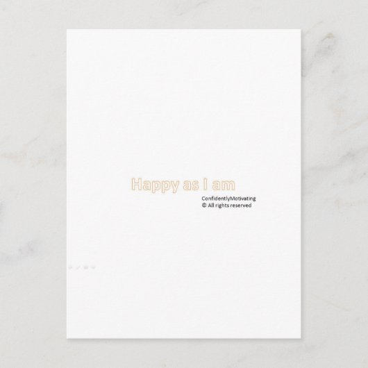 私は幸せ ポストカード (正面)