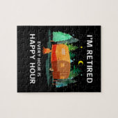 私は幸退職した時の贈り物で毎時カスタムある ジグソーパズル (横)