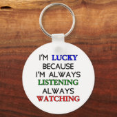 私は幸運だ キーホルダー (正面)
