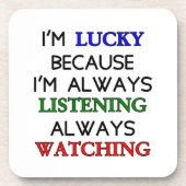 私は幸運だ コースター (正面)