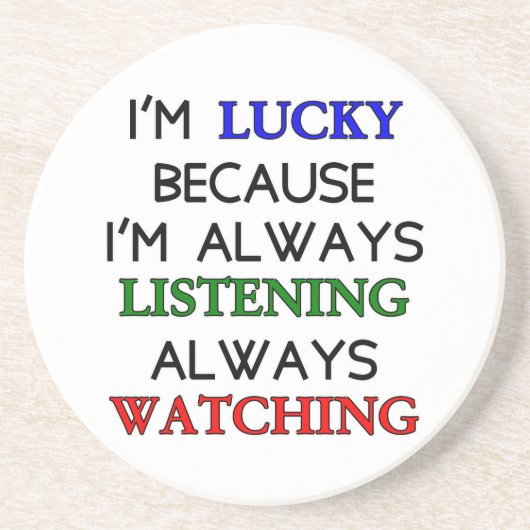 私は幸運だ コースター (正面)