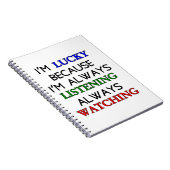 私は幸運だ ノートブック (右側)