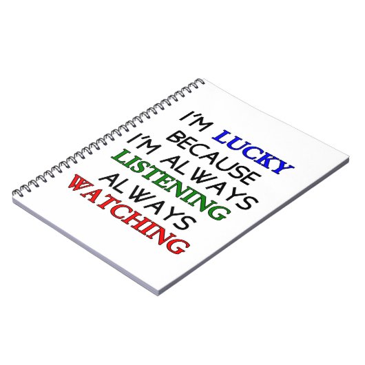 私は幸運だ ノートブック (左側)