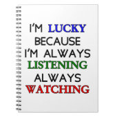 私は幸運だ ノートブック (正面)