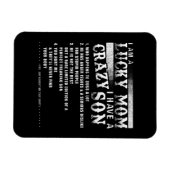 私は幸運なお母さん私は息子のギフト熱狂するアイディアを持っている マグネット (横)