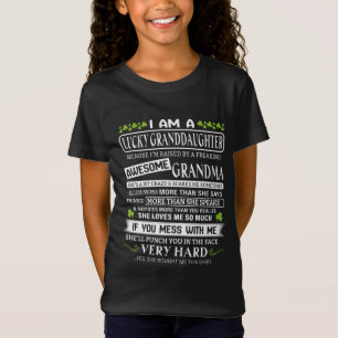 私は幸運な孫娘です Tシャツ