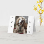 「私は幸運な犬だ」と言えば、**あなた**お母さんを持つ-誕生日 カード (黄色い花)