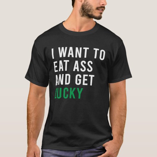 私は幸運なCプ食べラグのおもちゃを買いたい Tシャツ (正面)