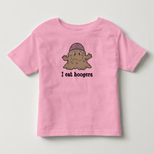 私は幼児のためのboogersのTシャツを食べます トドラーTシャツ