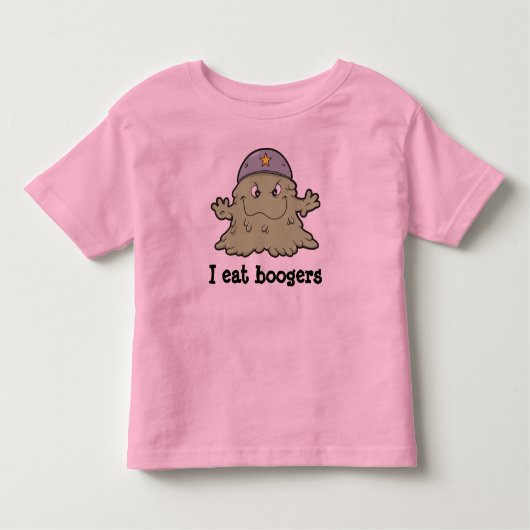 私は幼児のためのboogersのTシャツを食べます トドラーTシャツ (正面)