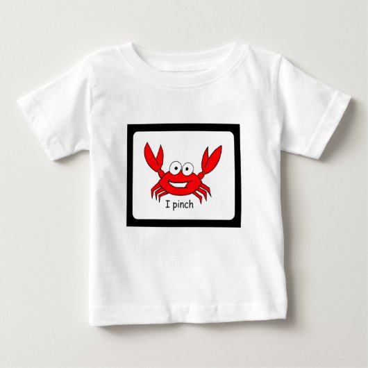 私は幼児のワイシャツをつまみます ベビーTシャツ (正面)
