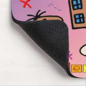 私は幼稚園に行っています マウスパッド (コーナー)