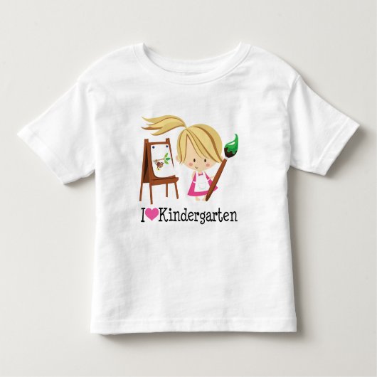私は幼稚園のギフトを愛します トドラーTシャツ (正面)