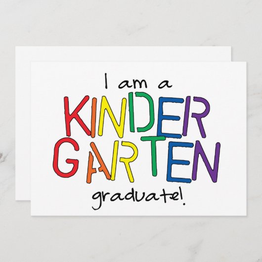 私は幼稚園の卒業生です 案内状 (正面/裏面)