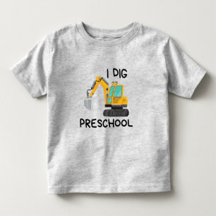 私は幼稚園を掘る トドラーTシャツ