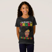 私は幼稚園を潰す準備ができているメラニンブラック Tシャツ (正面フル)