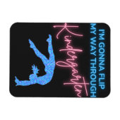 私は幼稚園を通り抜ける マグネット (横)