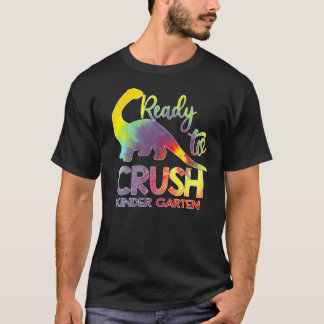 私は幼稚園恐竜を押しつぶす準備ができている Tシャツ