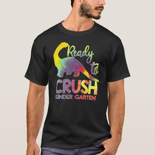 私は幼稚園恐竜を押しつぶす準備ができている Tシャツ (正面)