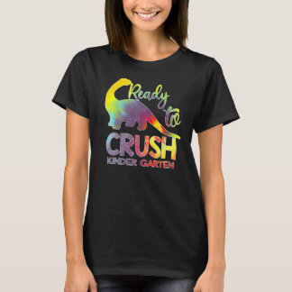 私は幼稚園恐竜を押しつぶす準備ができている Tシャツ