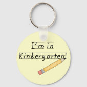 私は幼稚園Tシャツとギフトを食べている キーホルダー (正面)