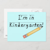 私は幼稚園Tシャツとギフトを食べている ポストカード (正面/裏面)