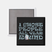 私は幽霊の人々は一年中ヴィンテージハロウィーン マグネット (正面/裏面)