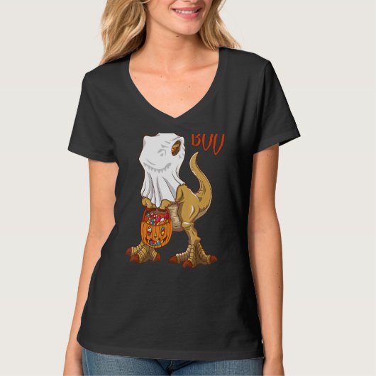 私は幽霊レックスのジャック・オランタン・ハロウ Tシャツ (正面)