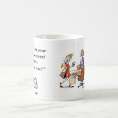 私は広告代理店のかわいいマグを憎みます コーヒーマグカップ (中央)