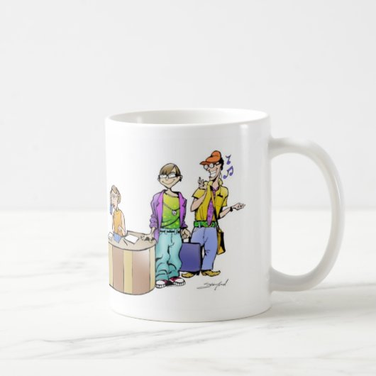 私は広告代理店のチームマグを憎みます コーヒーマグカップ (右)