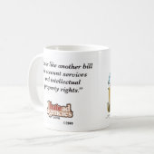 私は広告代理店のビルのマグを憎みます コーヒーマグカップ (正面左)