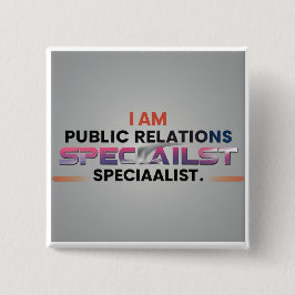 私は広報専門室だ 缶バッジ