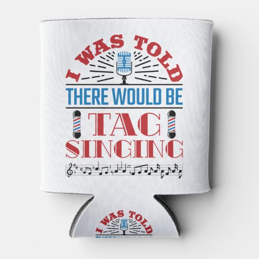 私は床屋を歌うラベルがあると言われた 缶クーラー (正面)