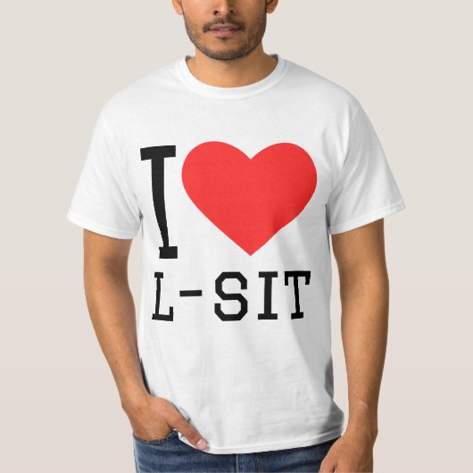 私は座るのが大好き Tシャツ (正面)