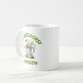 私は庭でアウトドアだ | ガーデニングおもしろい コーヒーマグカップ (正面左)