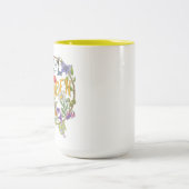 私は庭のマグカップにいる ツートーンマグカップ (中央)