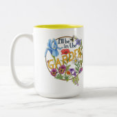 私は庭のマグカップにいる ツートーンマグカップ (左)