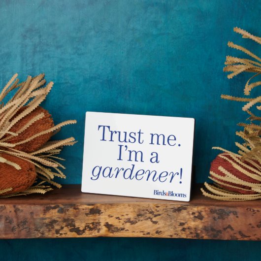 私は庭師です フォトプラーク (側面)